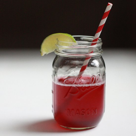 Basil Pomegranate Spritzer