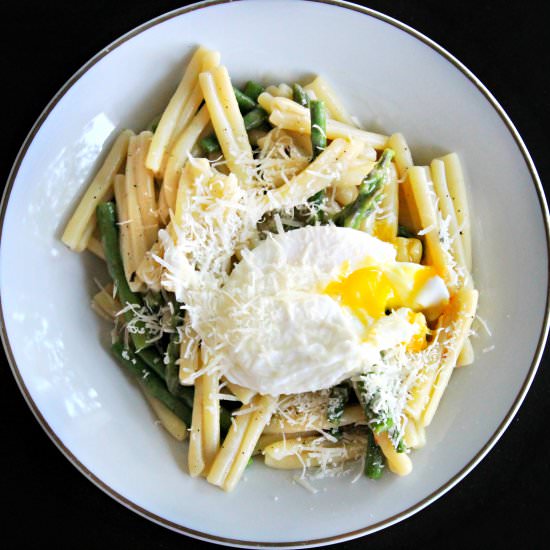 Casarecce with Asparagus and Egg