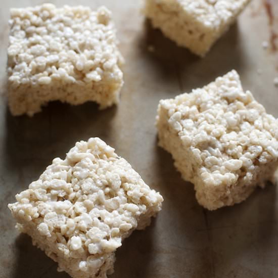 Salted Browned Butter Crispy Treats