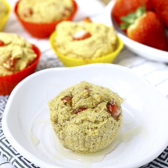 Strawberry Cornbread Muffins