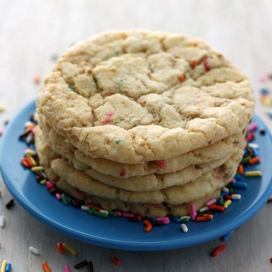 Birthday Cake Confetti Cookies