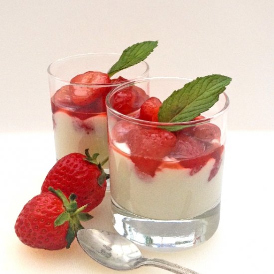 Skinny Strawberries and Cream