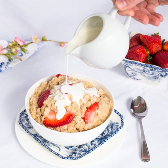 Strawberries and Cream Oatmeal