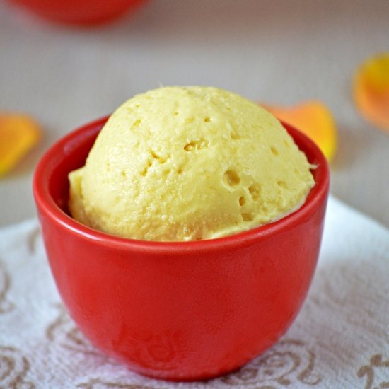 Egg Free Mango Ice Cream