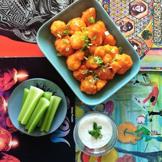 “Boneless” Cauliflower Hot Wings