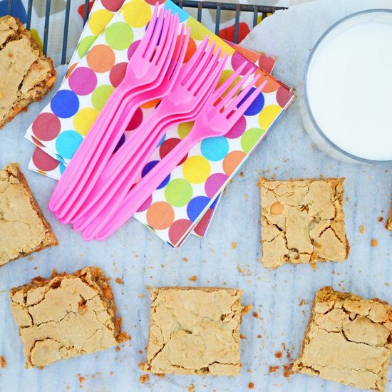 Butterscotch Oatmeal Blonde Brownie