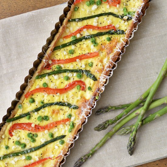 Spring Vegetable Tart