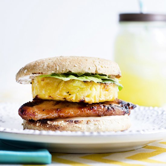 Grilled Pineapple Chicken Sandwich