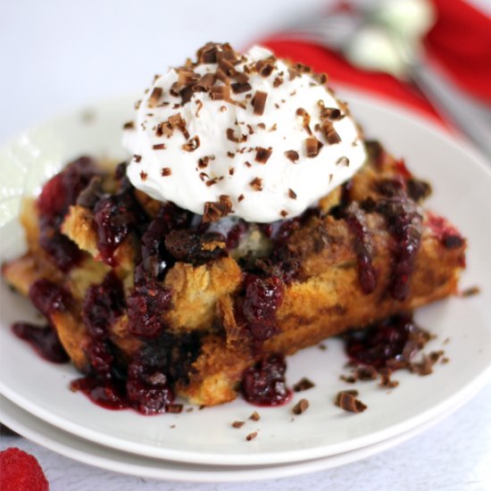 Chocolate Raspberry French Toast