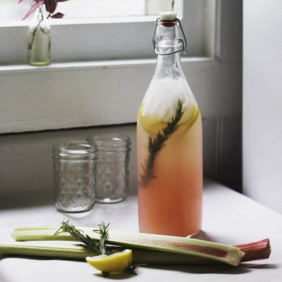 Rosemary Rhubarb Lemonade