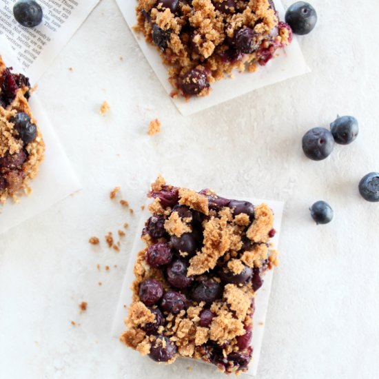 Gluten Free Blueberry Oat Bars