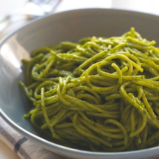 15 Minutes Coconut Green Pasta