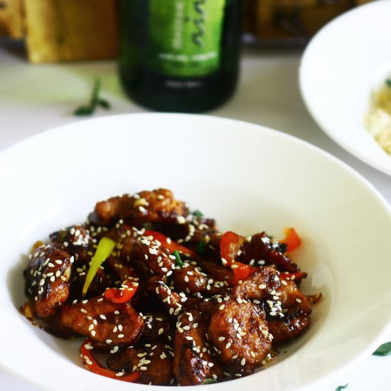 Sticky Sesame Chicken