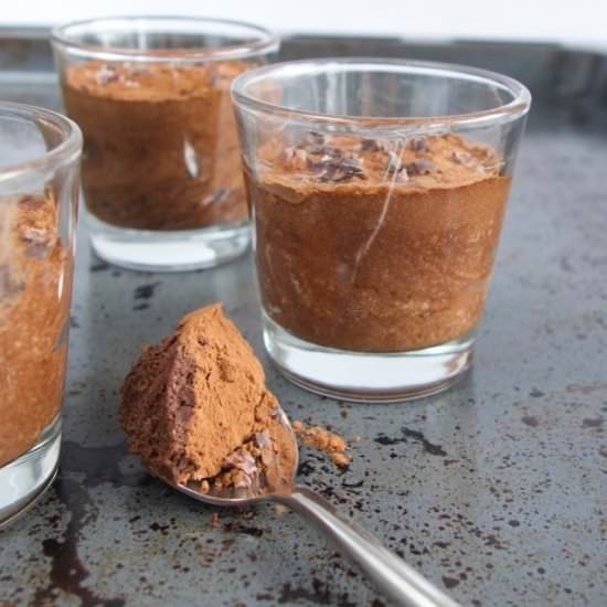 Two ingredient chocolate mousse