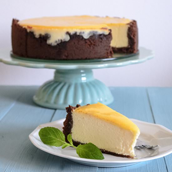 Lemon curd cheesecake