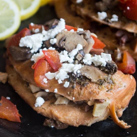 Slow Cooker Mediterranean Chicken