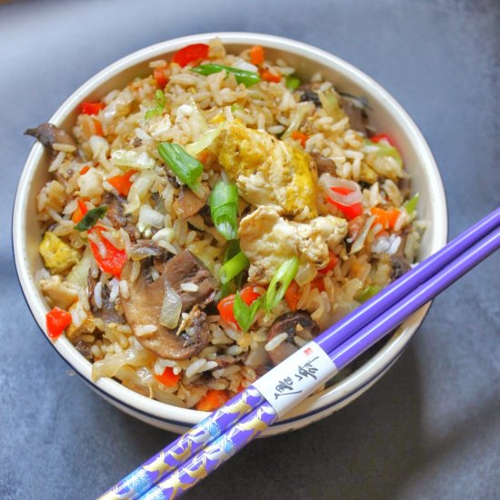 Chinese Egg &Vegetables Fried Rice