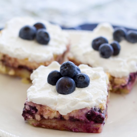 Lemon Blueberry Cheesecake Bars