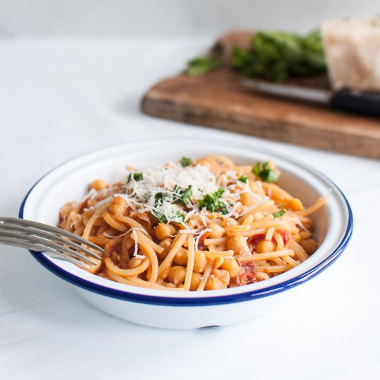 Italian Pasta with Chickpeas