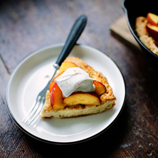 Baked Pancake with Nectarines