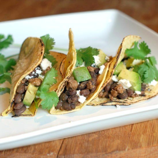 Chorizo Black Bean Tacos