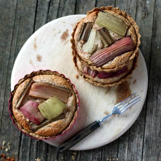 Roasted Rhubarb Tartlettes