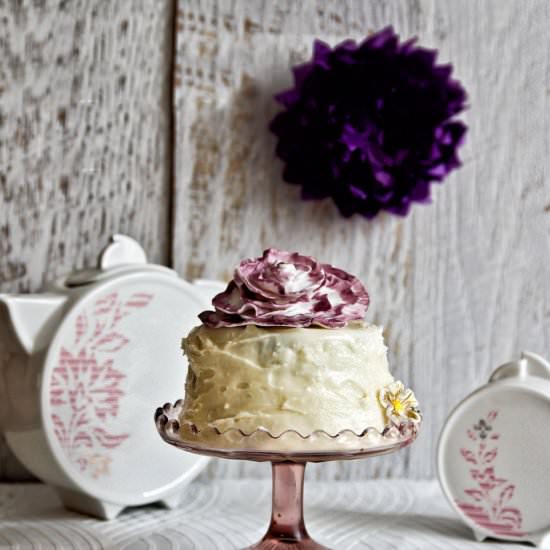 Boysenberry Carnation Cake