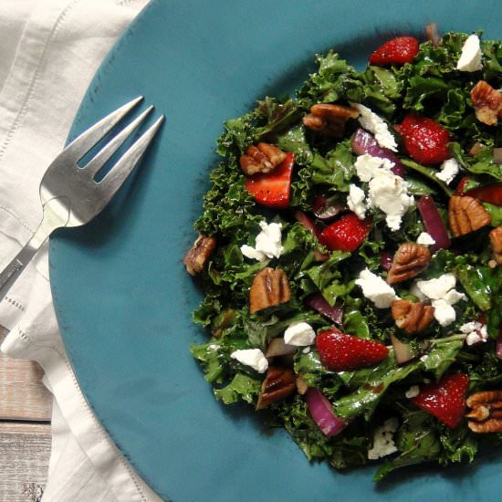 Kale and Strawberry Salad