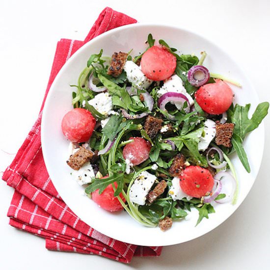 Watermelon Goat Cheese Salad