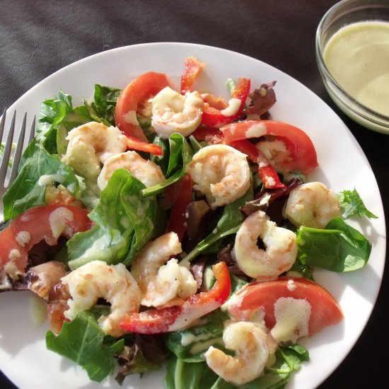 Shrimp Salad  Lemon Basil Dressing