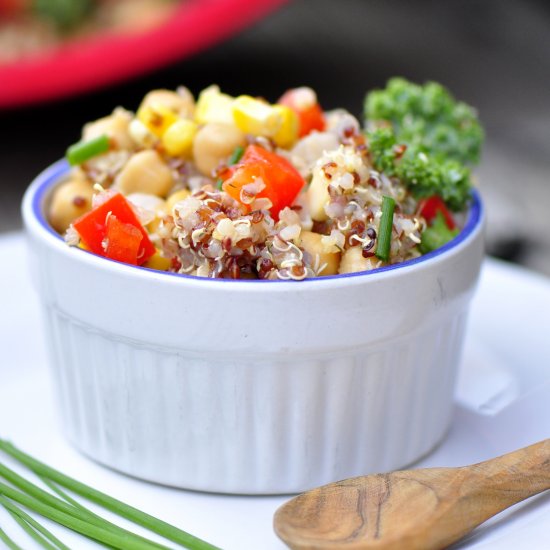 Grilled Corn Quinoa Salad