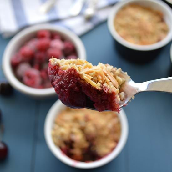 Cherry & Raspberry Crumble