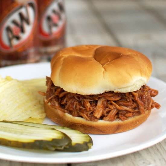 Root Beer Pulled Pork Sandwiches