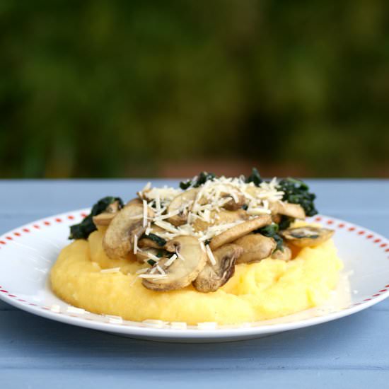 Roasted Mushroom Polenta Recipe