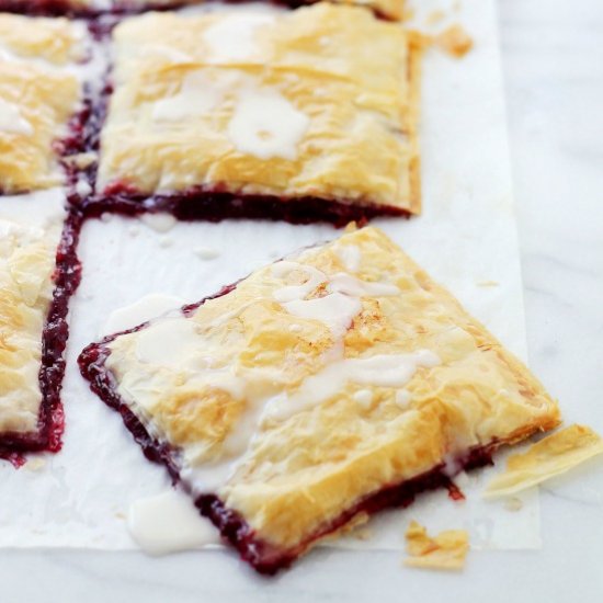 Phyllo Raspberry Pop Tarts