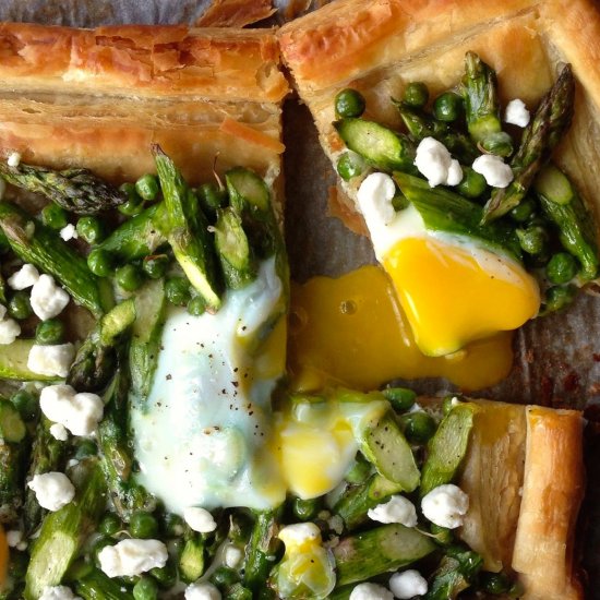 Asparagus, Egg and Goat Cheese Tart