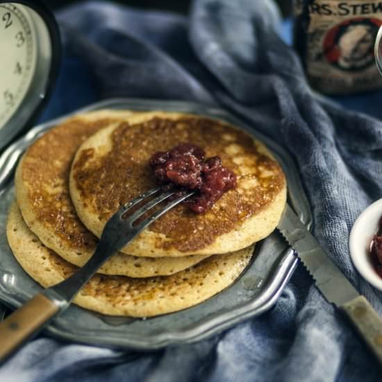 Sunday Cornmeal Pancakes