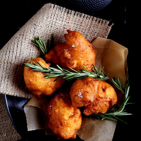 Sweet Potato and Rosemary Beignets