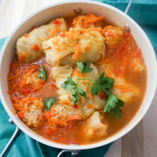 Chicken Cabbage Rolls