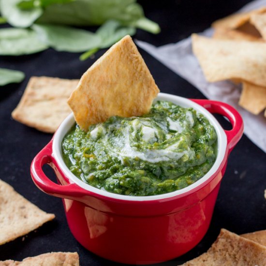 Spinach Sweet Potato Dip