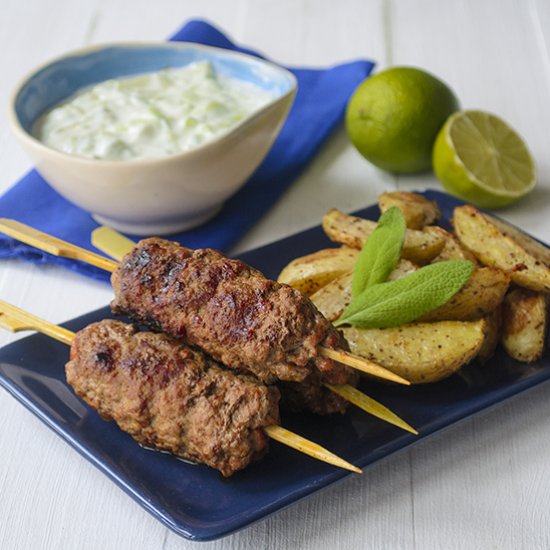 Cevapcici, Tzatziki and Potato