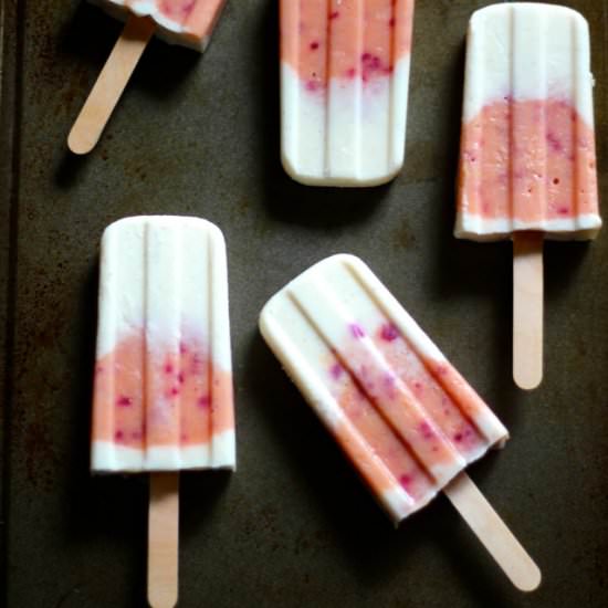 Peaches & Cream Popsicles