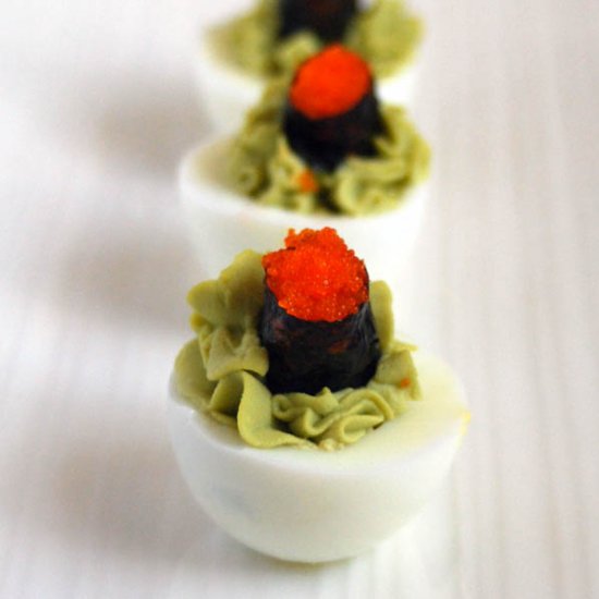 Sushi Deviled Eggs