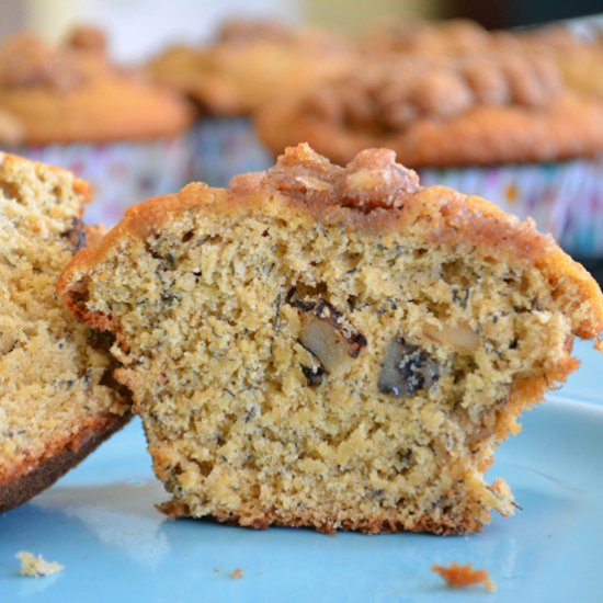 Oat Bran Banana Nut Muffins