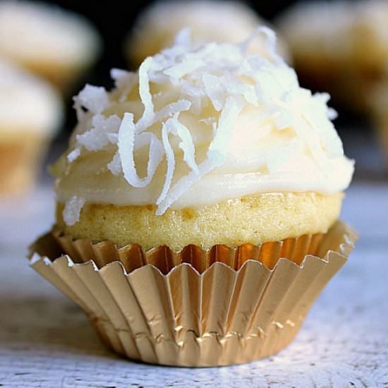 Mini Coconut Cupcakes