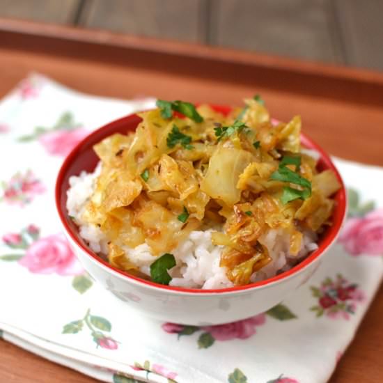 Spicy Cabbage Dry Curry