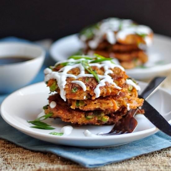 Carrot Fritters with Chipotle