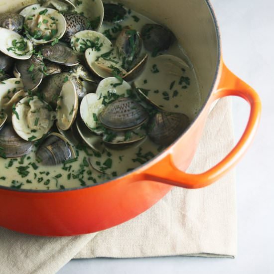 Thai Green Curry and Coconut Clams