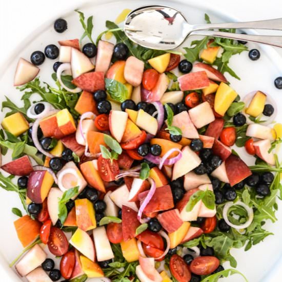 Peach & Blueberry Salad