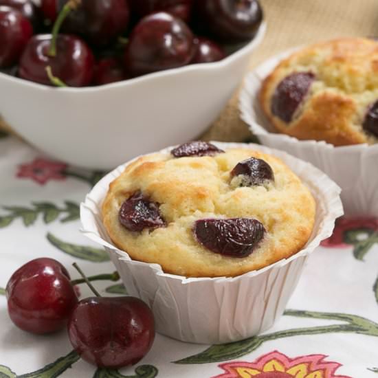 Double Cherry Muffins